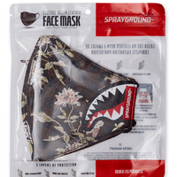 SPRAYGROUND® FASHION MASK SHARKFLOWER VEGAN LEATHER FACE MASK