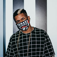 SPRAYGROUND® FACE MASK TRIPPY CHECK FACE MASK