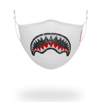 SPRAYGROUND® FACE MASK CLEARCUT FACE MASK (WHITE)