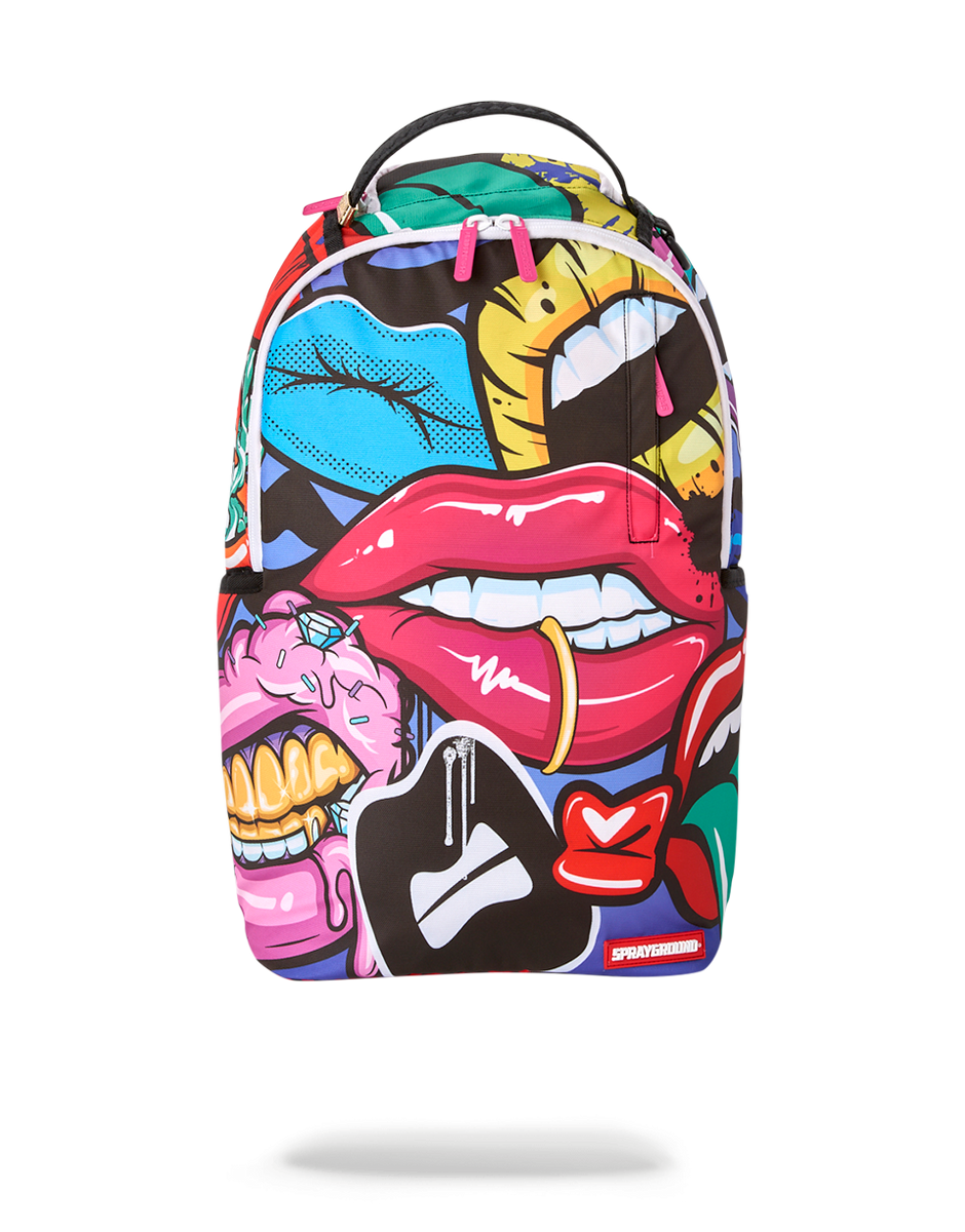 Lips sprayground backpack Clearance