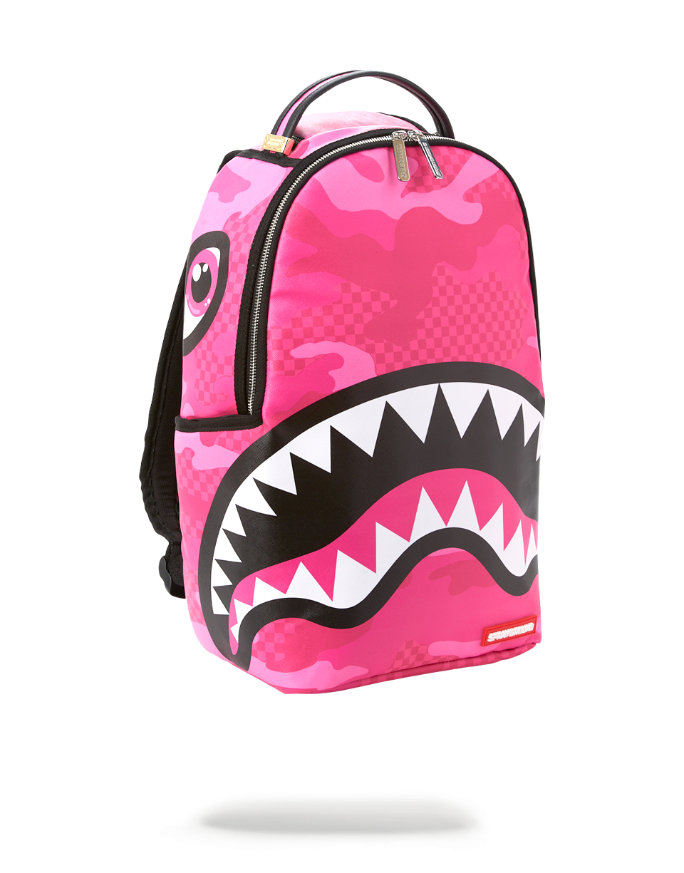 Sprayground Anime Camo Pink Backpack, Zumiez