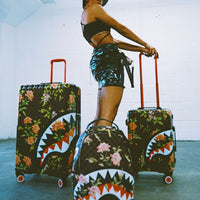 SPRAYGROUND® LUGGAGE SHARKFLOWER 29.5” FULL-SIZE SHARKNAUTICS LUGGAGE