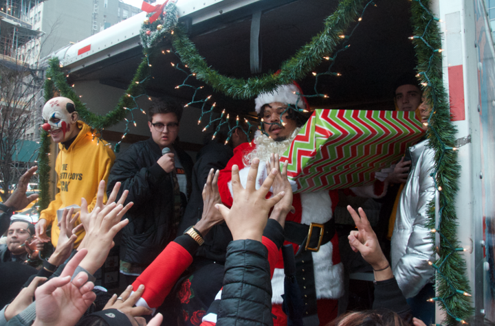 We Shut Down NYC’s SoHo Area With Our Spaghetti Boys Collaboration Christmas Giveaway!