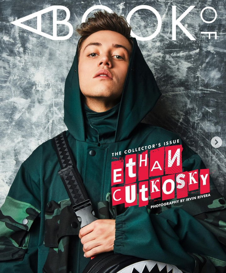 A BOOK OF: SHAMELESS STAR ETHAN CUTKOSKY MODELS SPRAYGROUND