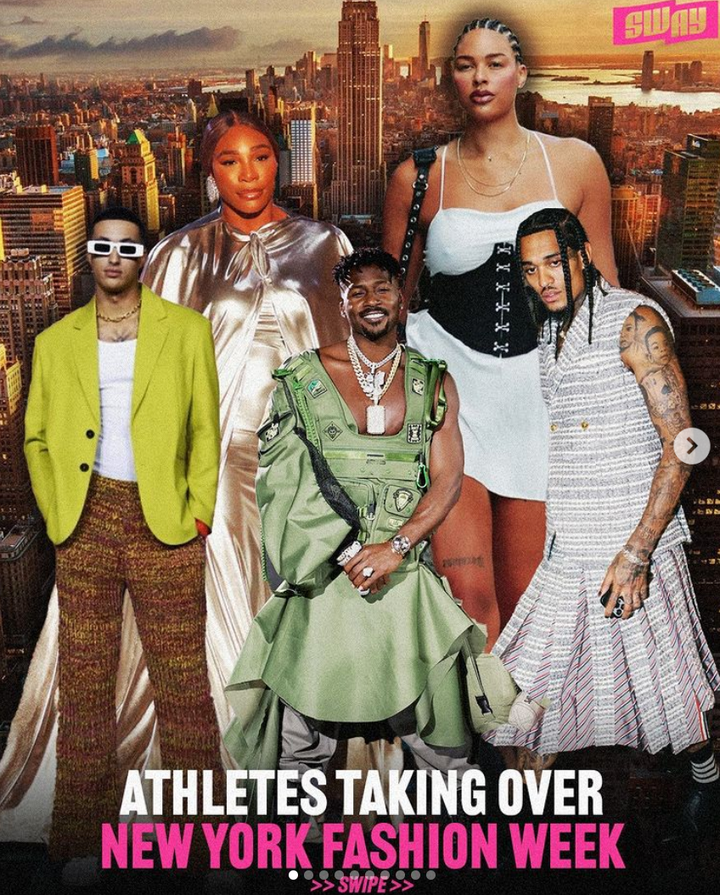 AS SEEN ON SWAY: Verified Athletes showed up and showed out at #NYFW