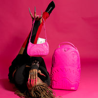 SPRAYGROUND® HANDBAG EMBOSS PINK DRIP CHECK HANDBAG