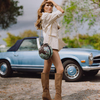 FULLY LOADED GLOBE HANDBAG