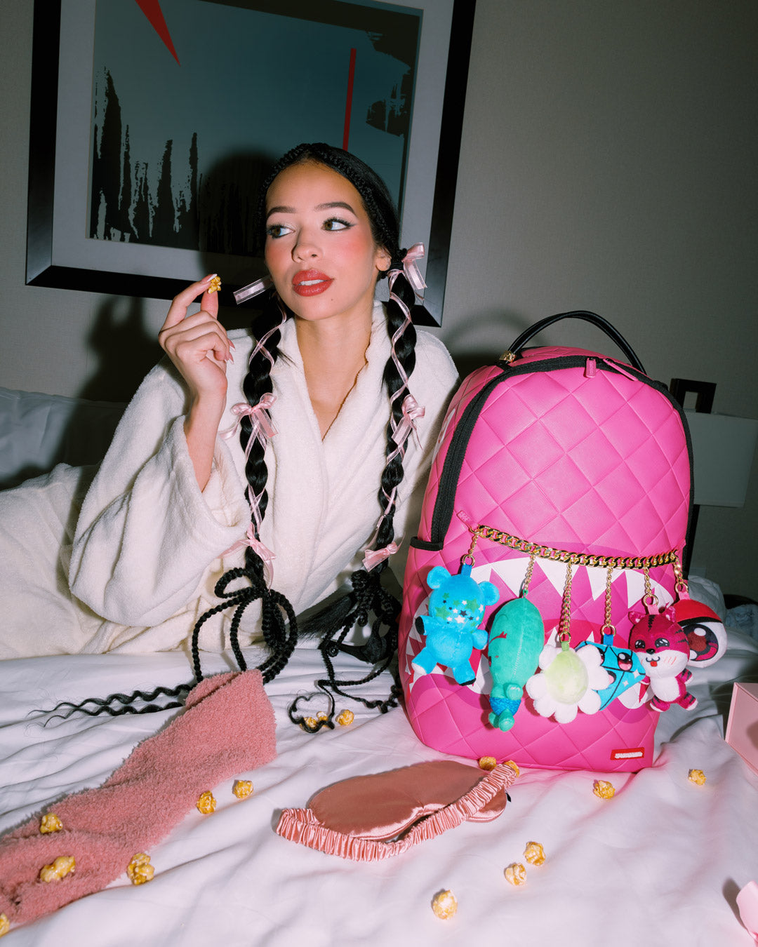 SPRAYGROUND® BACKPACK KAWAII DANGLES (PLUSH CHARMS) BACKPACK