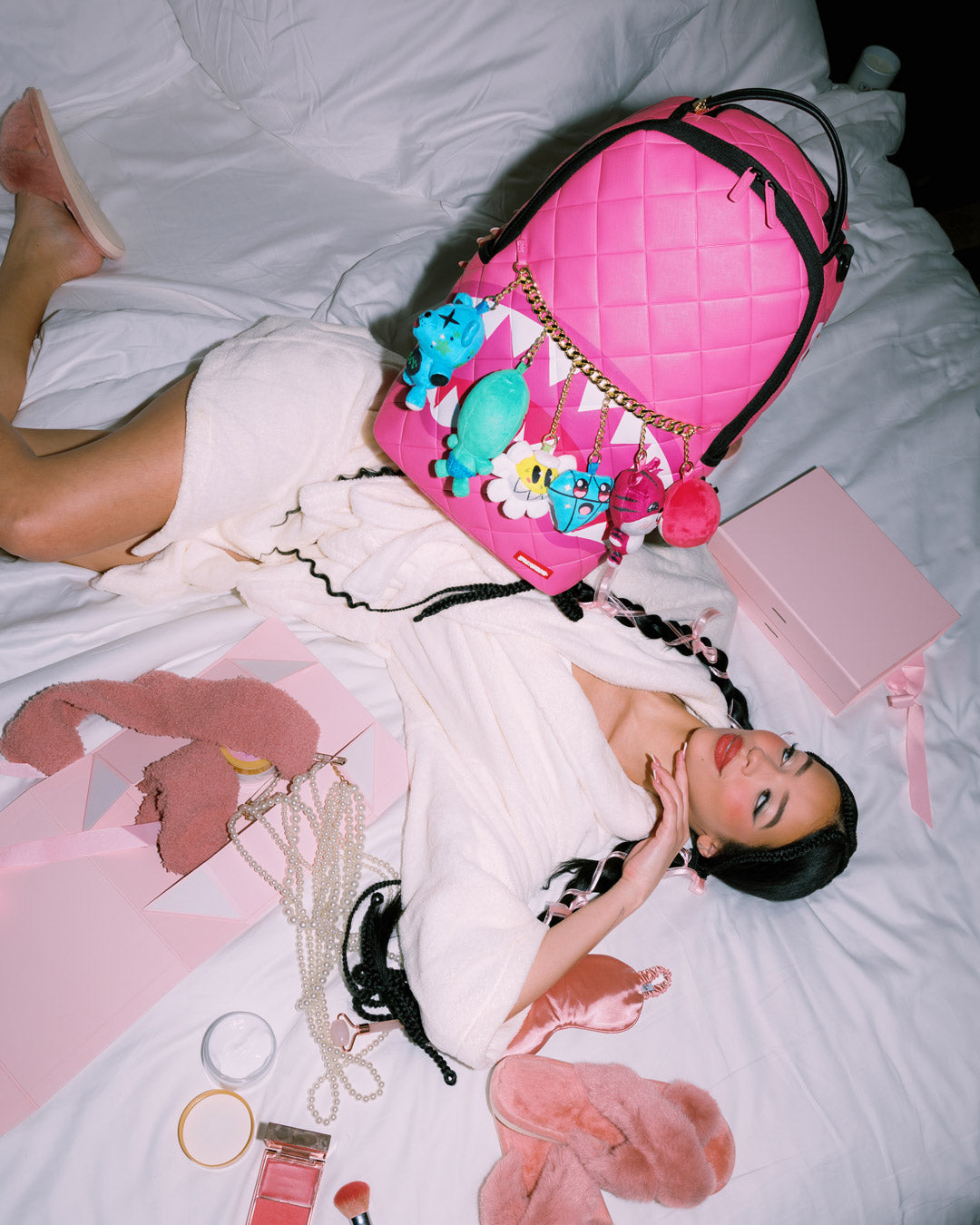 SPRAYGROUND® BACKPACK KAWAII DANGLES (PLUSH CHARMS) BACKPACK
