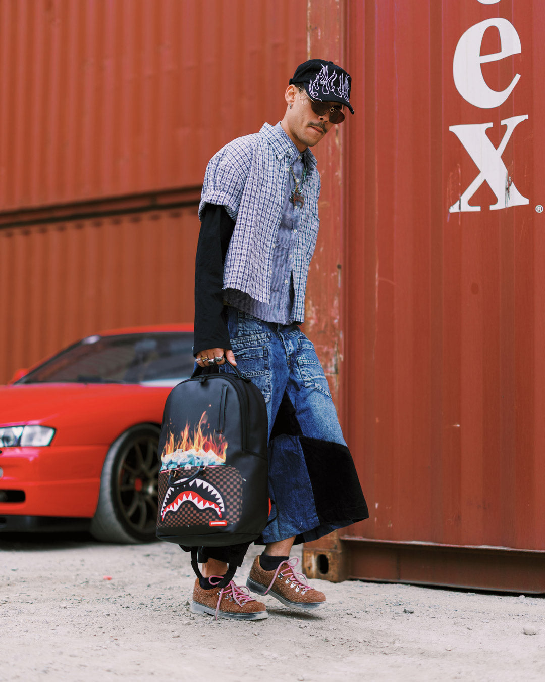 SPRAYGROUND® BACKPACK BAG OF MONEY ON FIRE BACKPACK