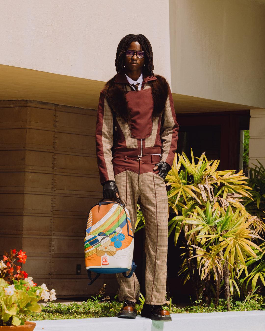 SPRAYGROUND® BACKPACK FRANK LLOYD WRIGHT MIDMODERN SWIRL BACKPACK