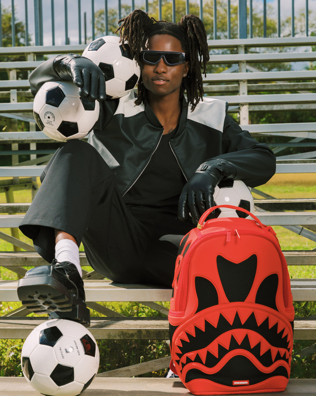 SPRAYGROUND® BACKPACK RUBBER MESH SHARK BACKPACK