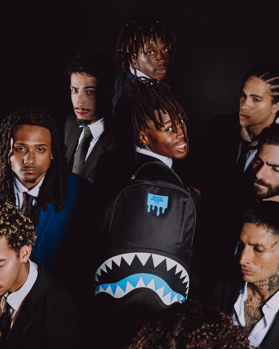 SPRAYGROUND® BACKPACK SHARK CENTRAL LIGHT BLUE BACKPACK
