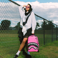 SHARK CENTRAL EMBROIDERED EFFECT BACKPACK