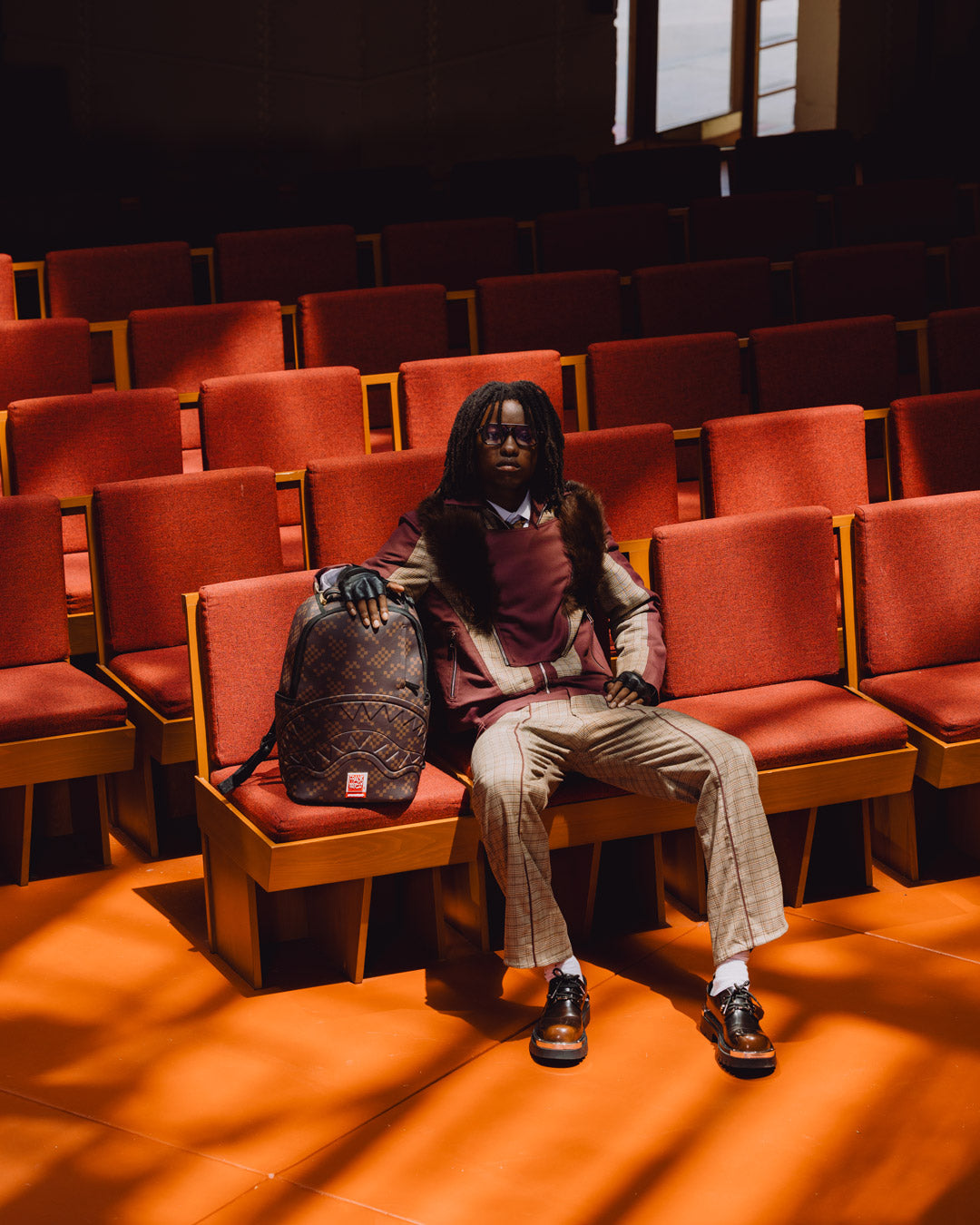 SPRAYGROUND® BACKPACK FRANK LLOYD WRIGHT ALTERNATE ART FOUND DLXSV BACKPACK