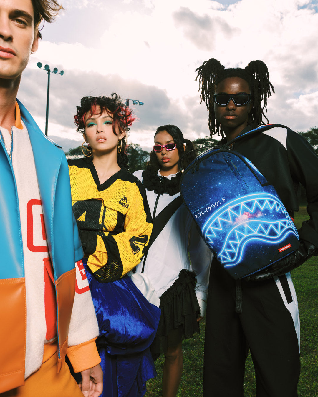 SPRAYGROUND® BACKPACK SHARK CENTRAL NEON NEBULA BACKPACK