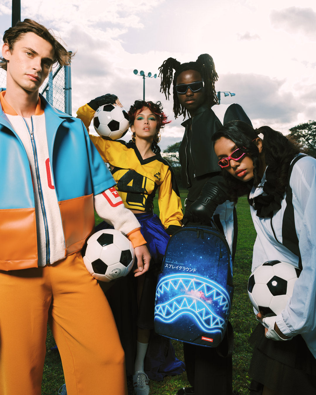 SPRAYGROUND® BACKPACK SHARK CENTRAL NEON NEBULA BACKPACK