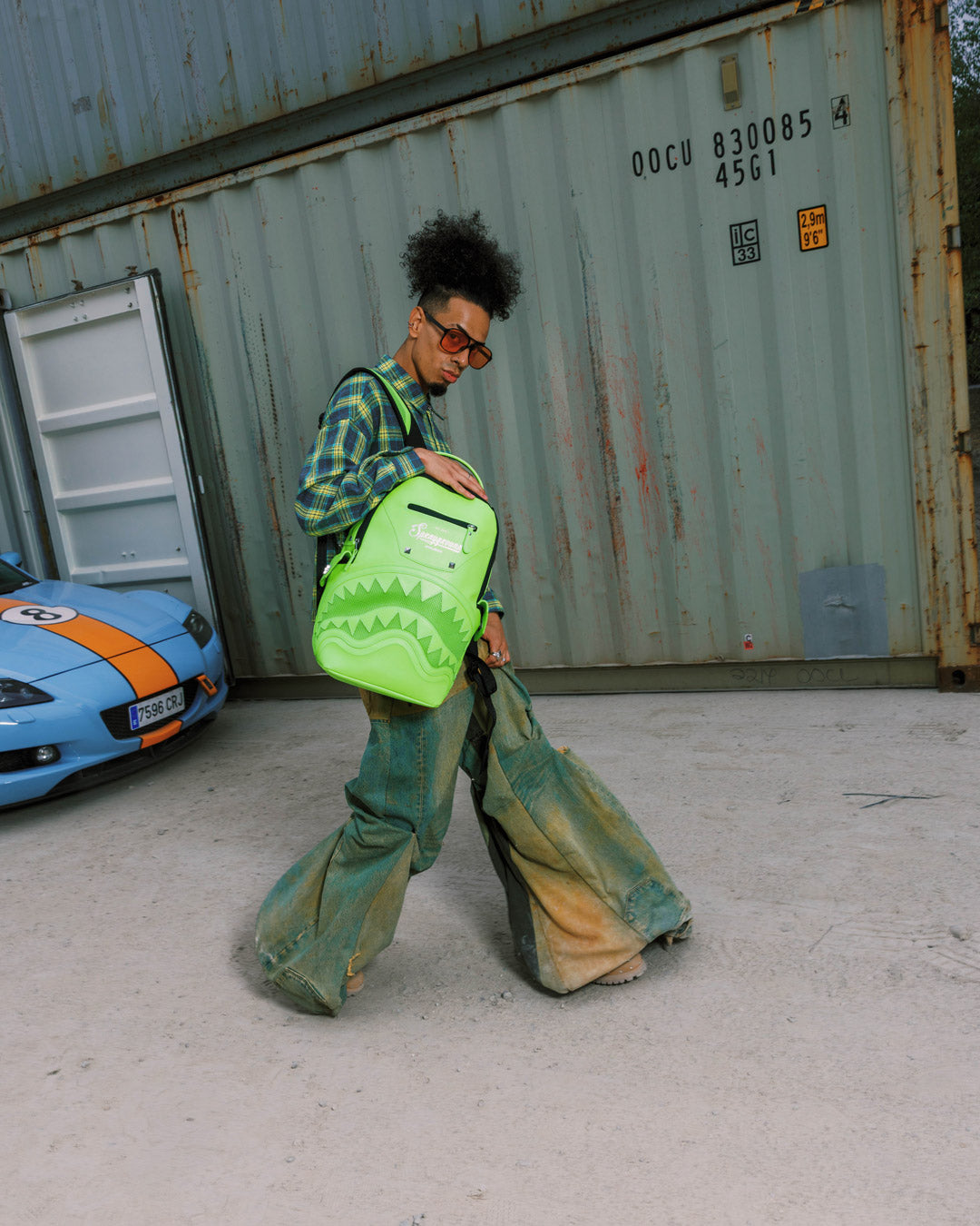 SPRAYGROUND® BACKPACK GREEN MEANIE BACKPACK