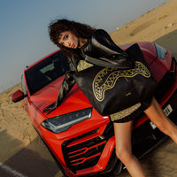 SPRAYGROUND® TOTE THAT GOLD DRAP BEACH TOTE