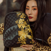 SPRAYGROUND® BACKPACK GOLD FLORAL REMIX SAVAGE BACKPACK