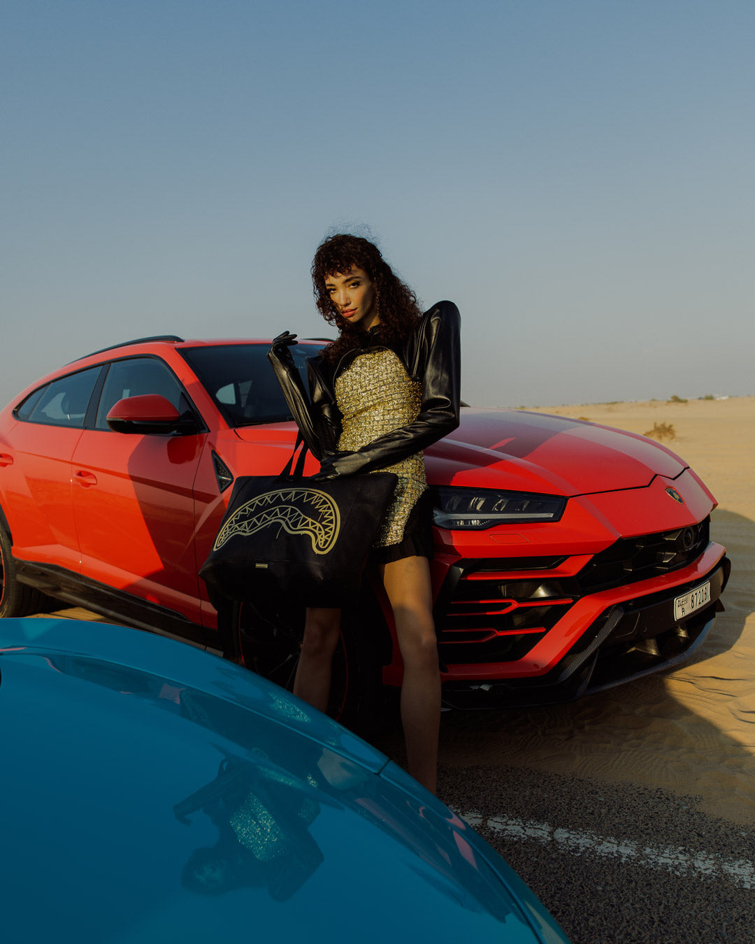 SPRAYGROUND® TOTE THAT GOLD DRAP BEACH TOTE