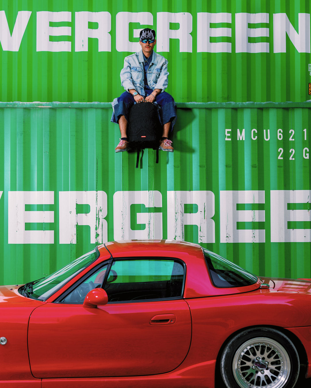 SPRAYGROUND® BACKPACK TONAL MONOGRAM EMBOSS SHARK BACKPACK