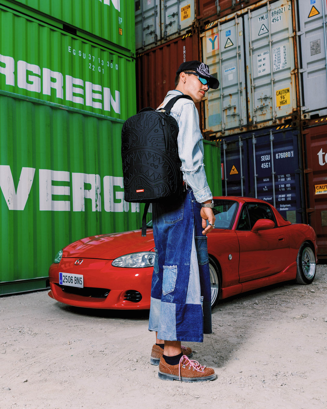 SPRAYGROUND® BACKPACK TONAL MONOGRAM EMBOSS SHARK BACKPACK