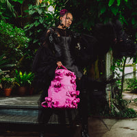 SPRAYGROUND® BACKPACK NYBG PINK LEATHER FLOWERS BACKPACK