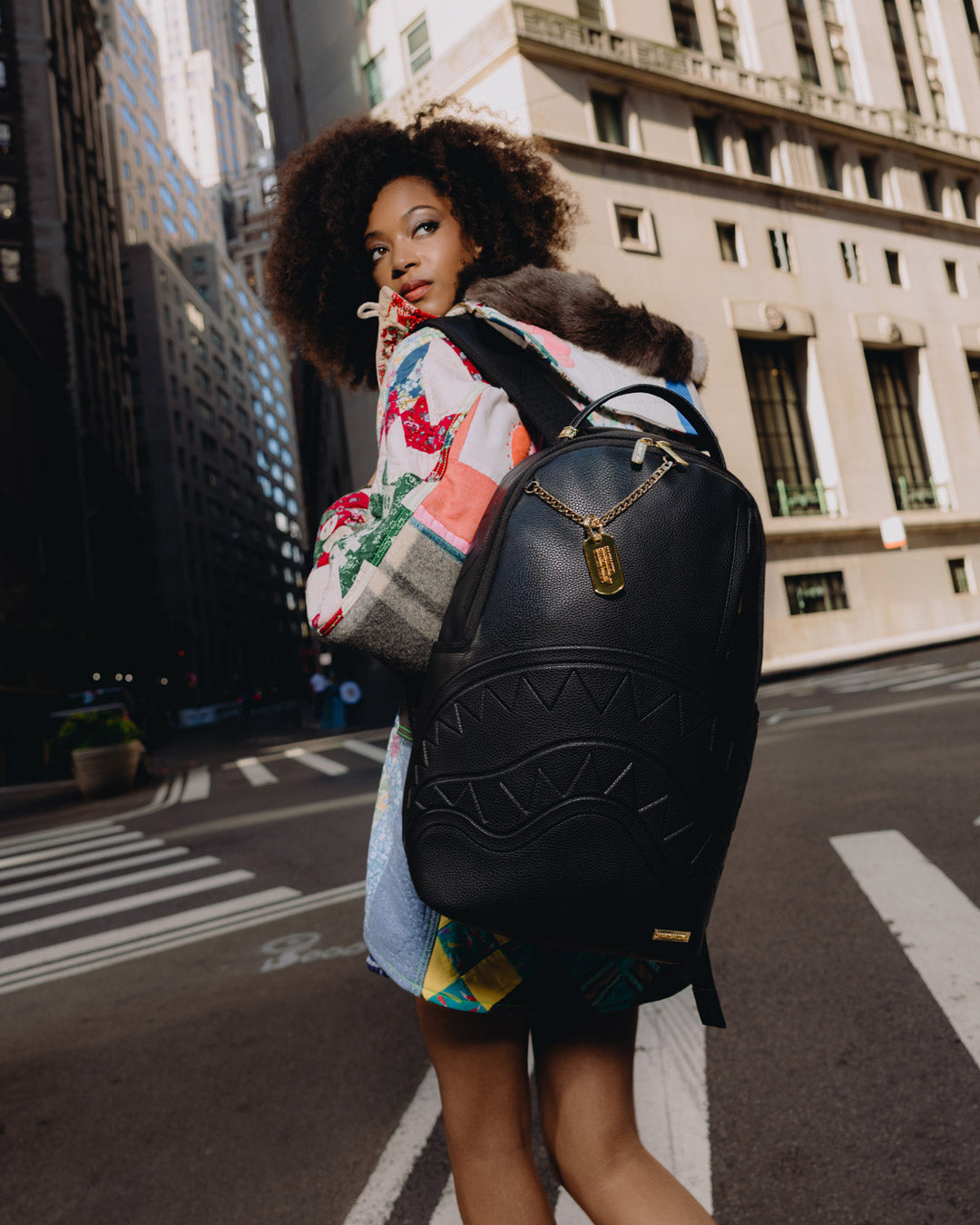 SPRAYGROUND® BACKPACK SHARK CENTRAL GOLD TAG BACKPACK