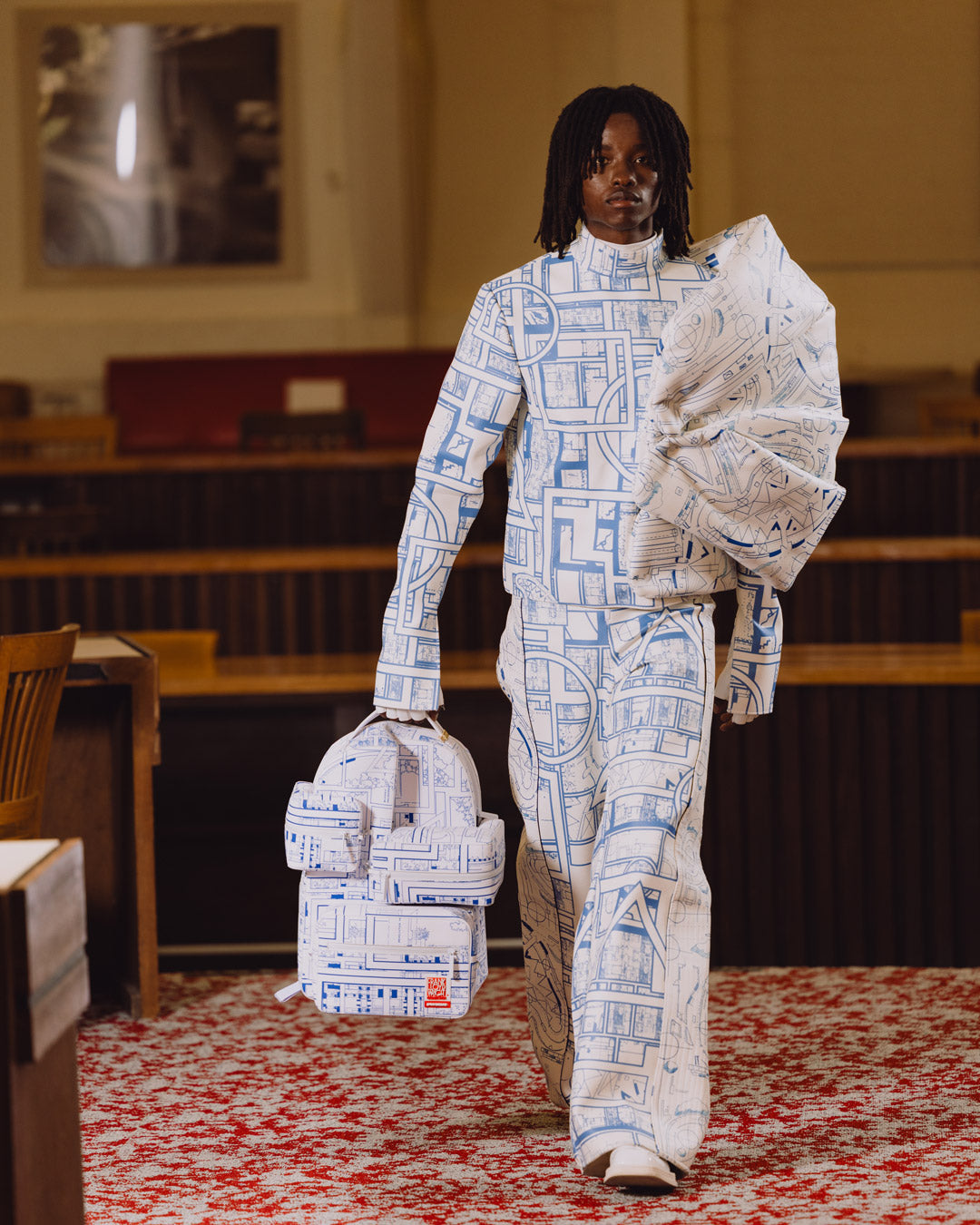 SPRAYGROUND® BACKPACK FRANK LLOYD WRIGHT BLUEPRINT 3D BACKPACK