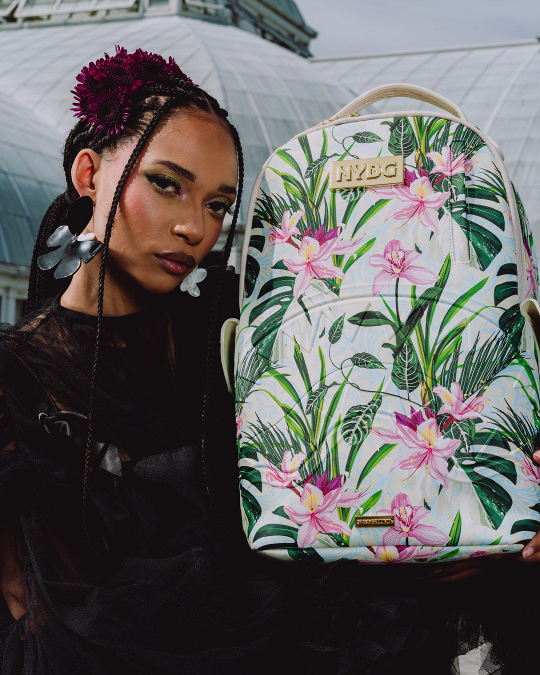 SPRAYGROUND® BACKPACK NYBG FANCY FLORAL JUNGLE BACKPACK