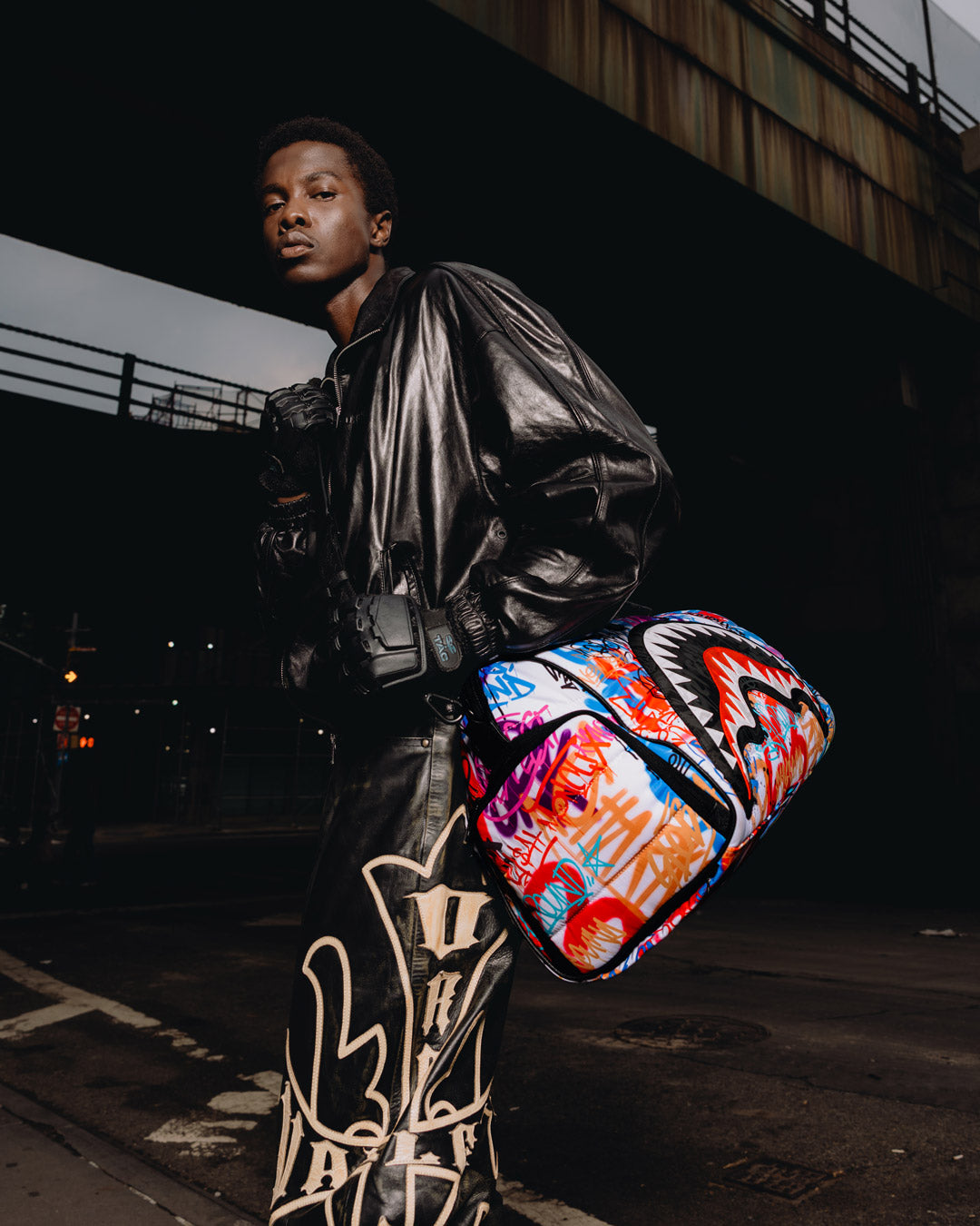 SPRAYGROUND® DUFFLE TAGGED UP PUFFER DUFFLE