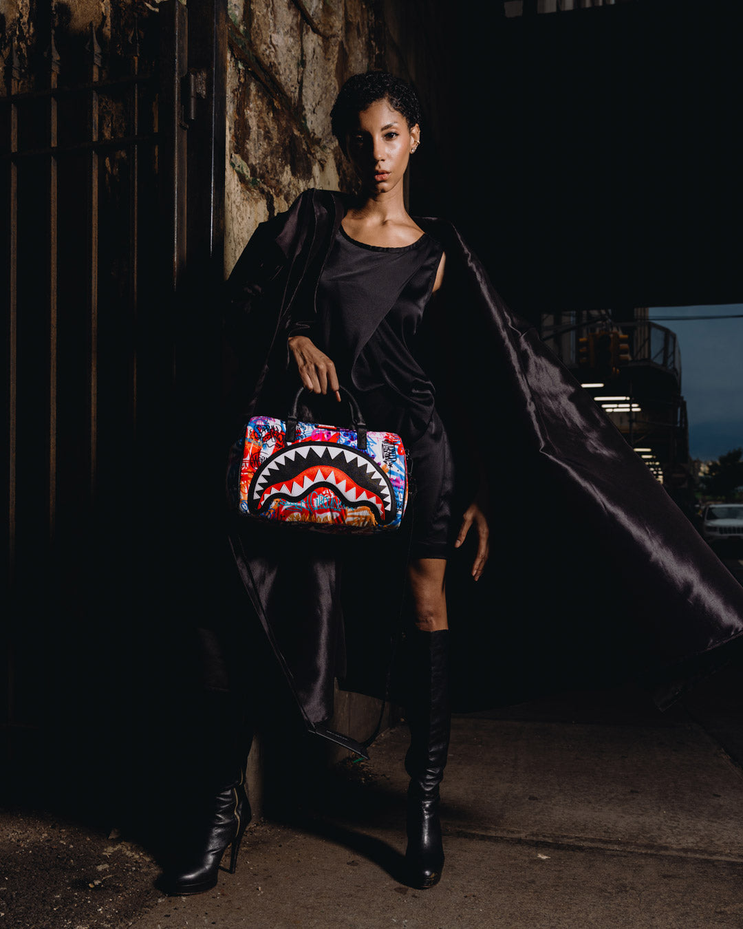 SPRAYGROUND® MINI DUFFLE TAGGED UP PUFFER MINI DUFFLE