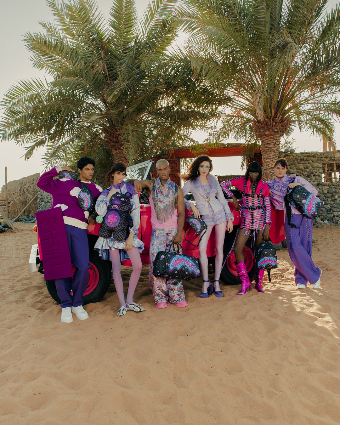 SPRAYGROUND® DUFFLE PURPLE SLIME TAKEOVER DUFFLE