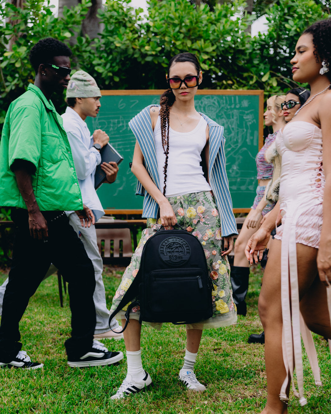 SPRAYGROUND® BACKPACK JETLAG JOURNEYS SATEEN CHATEAU BACKPACK