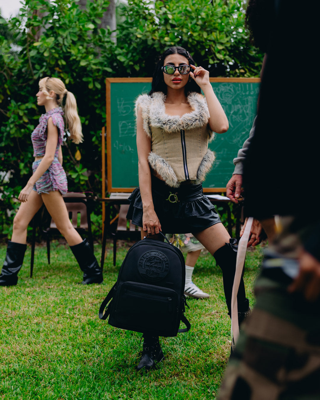 SPRAYGROUND® BACKPACK JETLAG JOURNEYS SATEEN CHATEAU BACKPACK