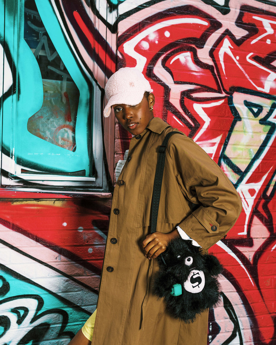 SPRAYGROUND® BACKPACK FUR CRAY BLACK BEAR CUB BACKPACK