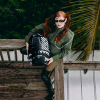 SPRAYGROUNDÂ® BACKPACK PAINTED OVER CHECK BACKPACK