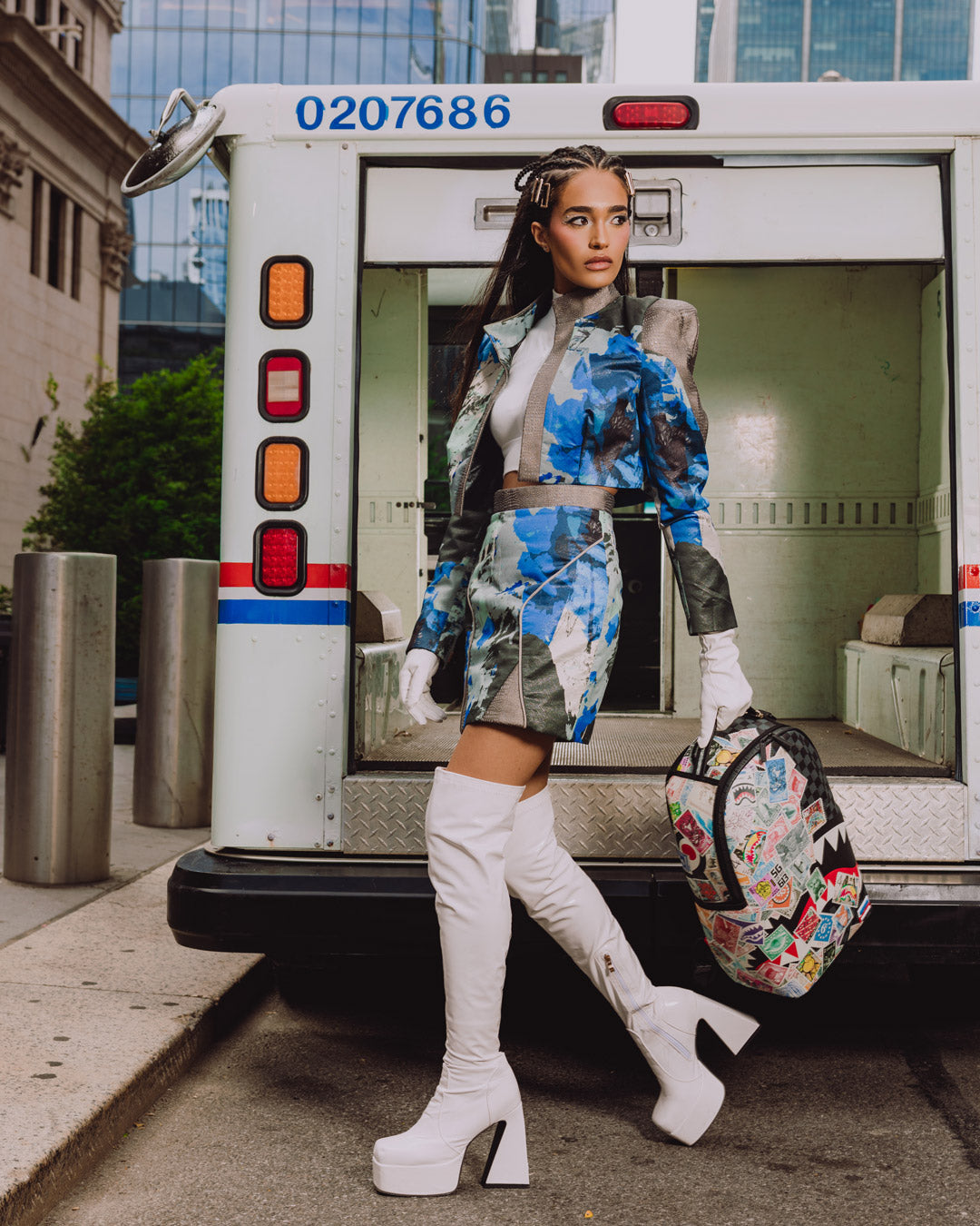 SPRAYGROUND® BACKPACK USPS HALF STAMPS BACKPACK