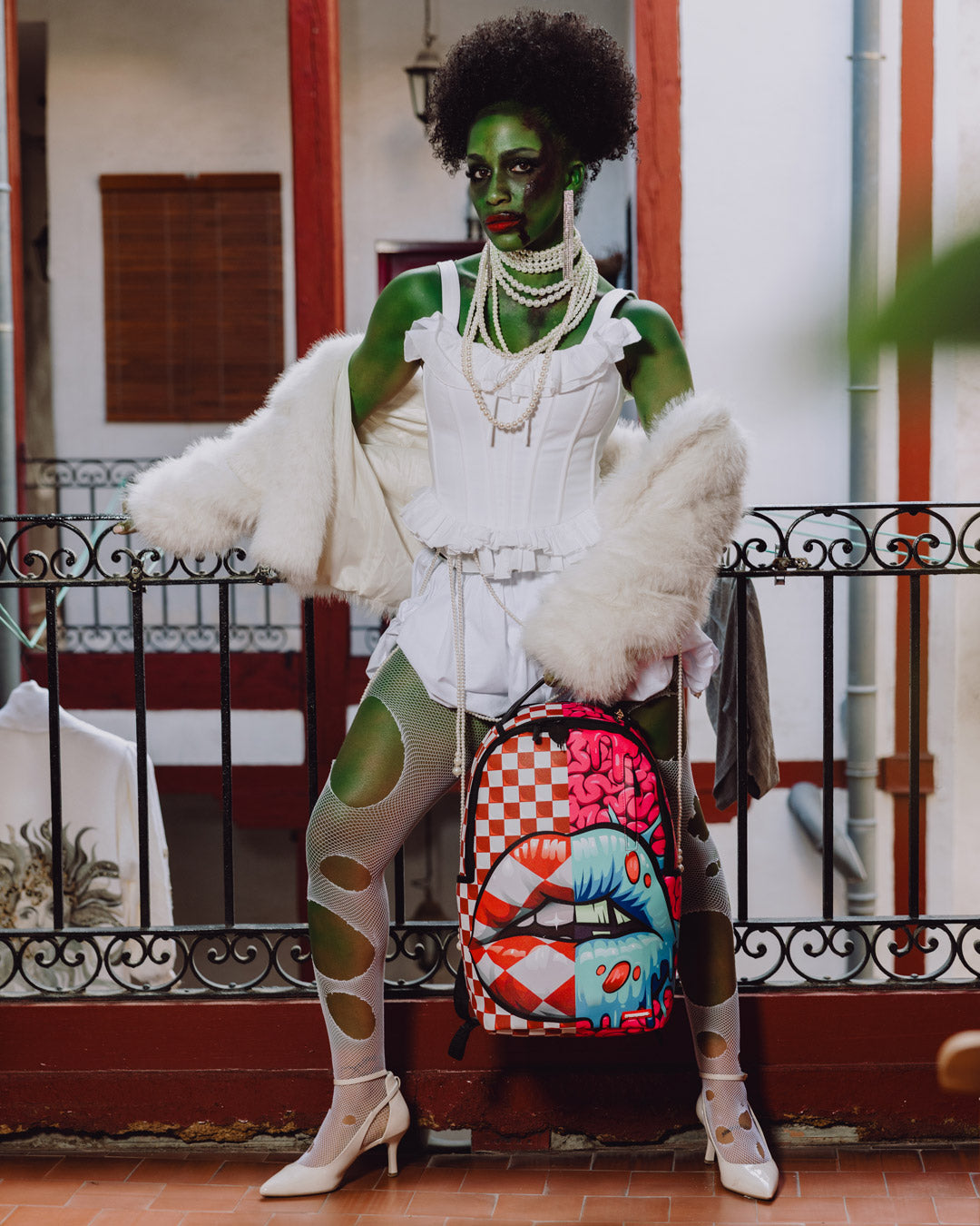 SPRAYGROUND® BACKPACK ZOMBIE SPLIT LIPS BACKPACK