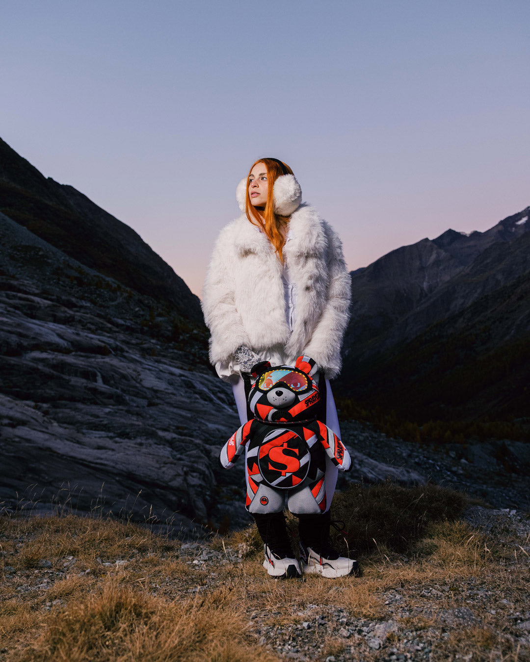 SPRAYGROUND® BACKPACK SHREDDED ARCTIC MONEYBEAR BACKPACK