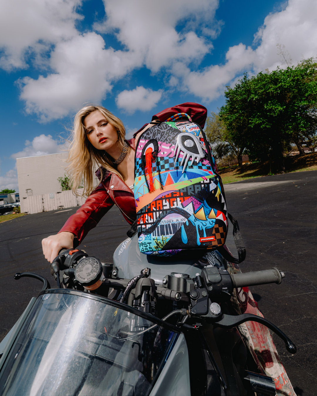 SPRAYGROUND® BACKPACK REMOVABLE EYES SUNBURST BACKPACK