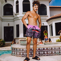 SPRAYGROUND® SWIM PINK PAINT DRIPS SWIM SHORT