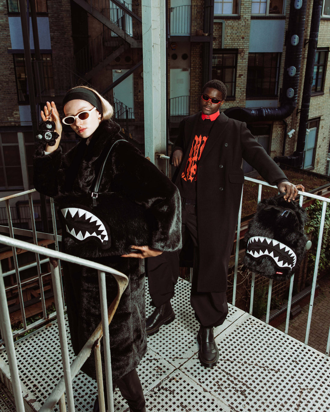 SPRAYGROUND® BACKPACK FUR CRAY BLACK BACKPACK