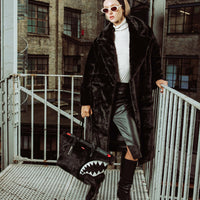 SPRAYGROUND® TOTE FUR CRAY BLACK TOTE