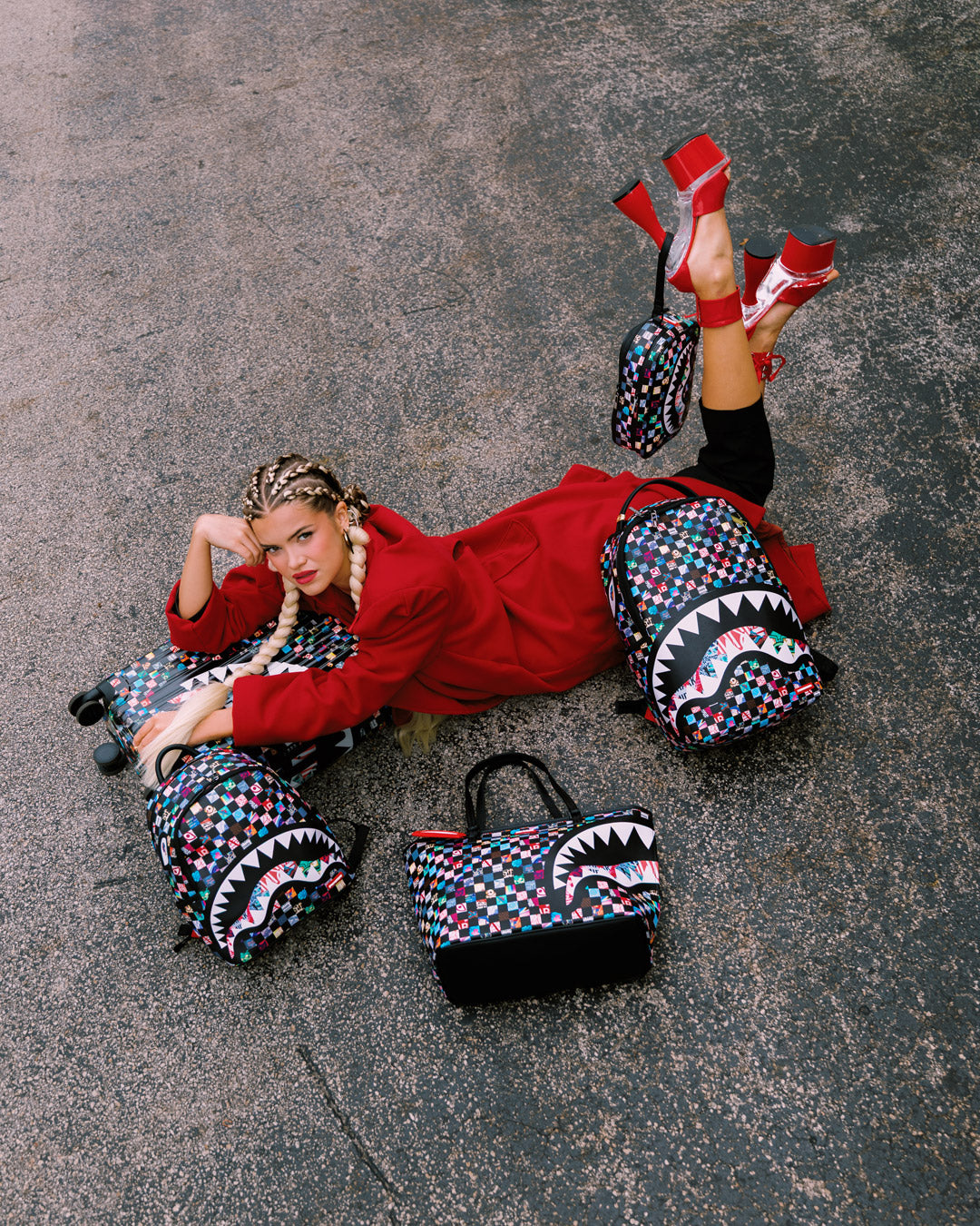 SPRAYGROUND® BACKPACK CRAZY CHECK BACKPACK