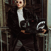 SPRAYGROUND® TOTE FUR CRAY BLACK TOTE