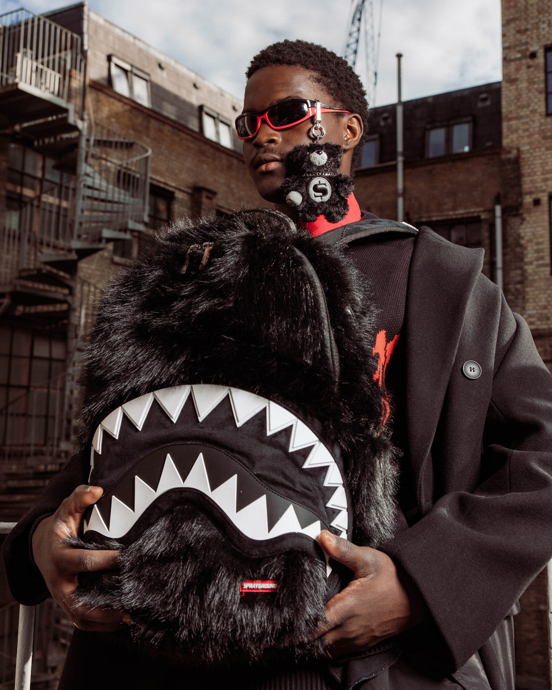 SPRAYGROUND® BACKPACK FUR CRAY BLACK BACKPACK