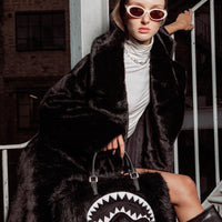 SPRAYGROUND® DUFFLE FUR CRAY BLACK MINI DUFFLE