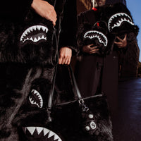 SPRAYGROUND® TOTE FUR CRAY BLACK TOTE